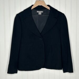 Ann Taylor Black Blazer Women's Size 6 Business Career Jacket